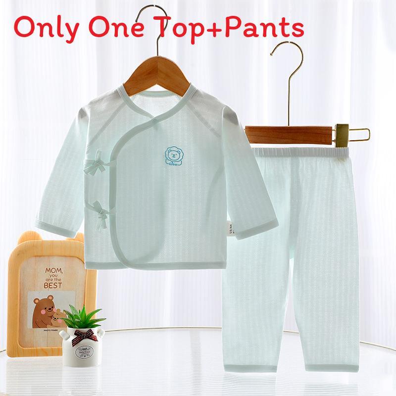 Baby Summer Lightweight Cotton Kimono Set With Antibacterial Feature For Newborns