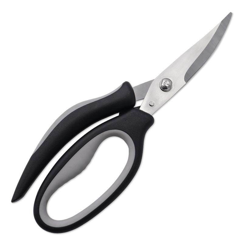 

Черные PP + TPR удобная ручка, инструменты для резки морепродуктов, ножницы из нержавеющей стали для куриных костей, бытовые многофункциональные ножницы чёрный