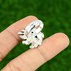 Natural Swiss Blue Topaz Gemstone Statement Adjustable Ring 925 Silver For Girls
