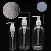 500ml Clear Plastic Thickened Bottles with Pumps Dispensers Refillable Liquid Soap Transparent Round