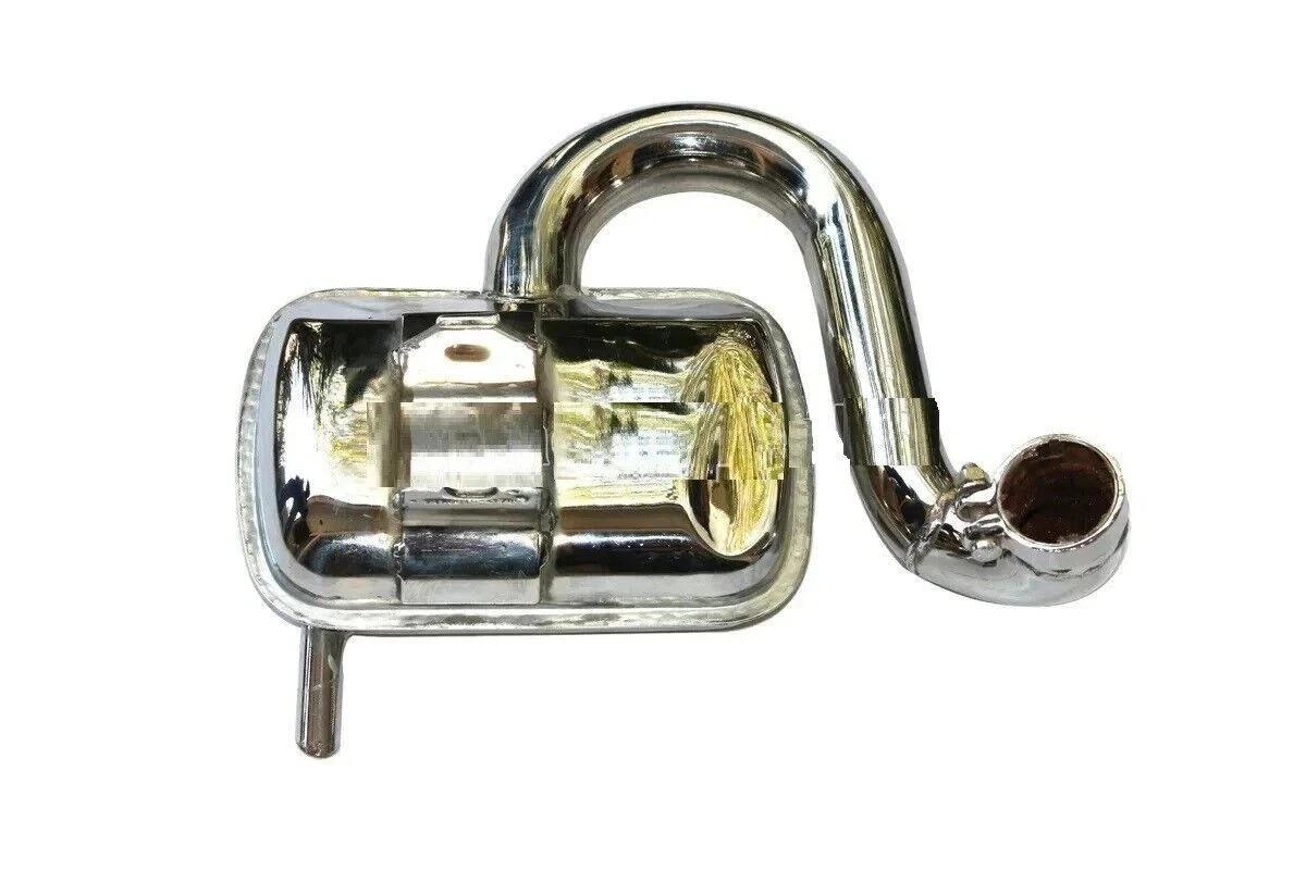 Fits For Vespa Px/Pe/Rally 200Cc Chrome Exhaust Piaggio