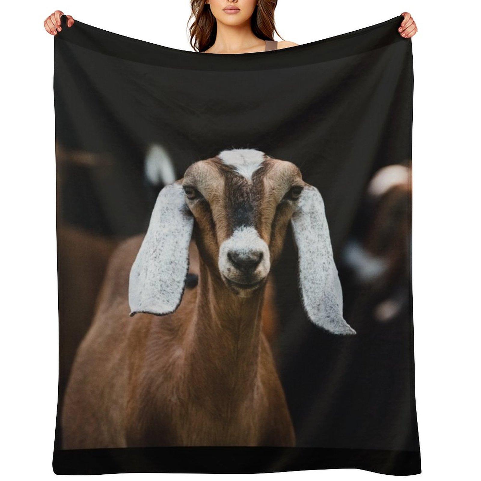 Nubian doe Throw Blanket Thermals For Travel Extra Large Throw Furry for sofa Blankets 30x40in