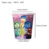 New Inside Out 2 Birthday Party Decoration Supplies Kit  Tableware Backdrop Glasses Paper Plates Cups Napkins Balloon  for Kids