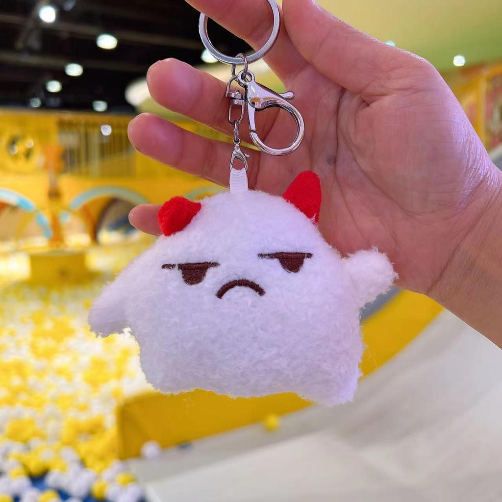 Little Red Book Style Yeti Pendant Plush Backpack Keychain for Women - Little Monster Doll Gift