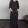 2025 Dammode Casual Plus Size Oregelbundet Bomull Linne Set.