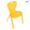 2Pcs Dollhouse Leisure Chairs Plastic Hole Backrest Chairs Miniature Furniture Photo Props Doll Accessories Mini Backrest Chairs