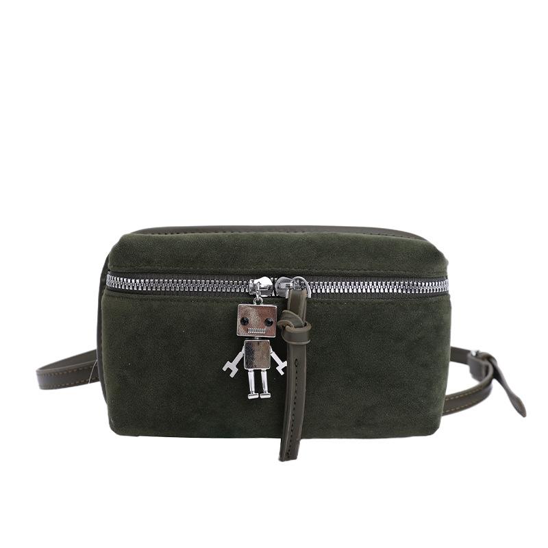 New autumn and winter fashion versatile cosmetic bag matte small square bag single shoulder oblique span bag storage box bag