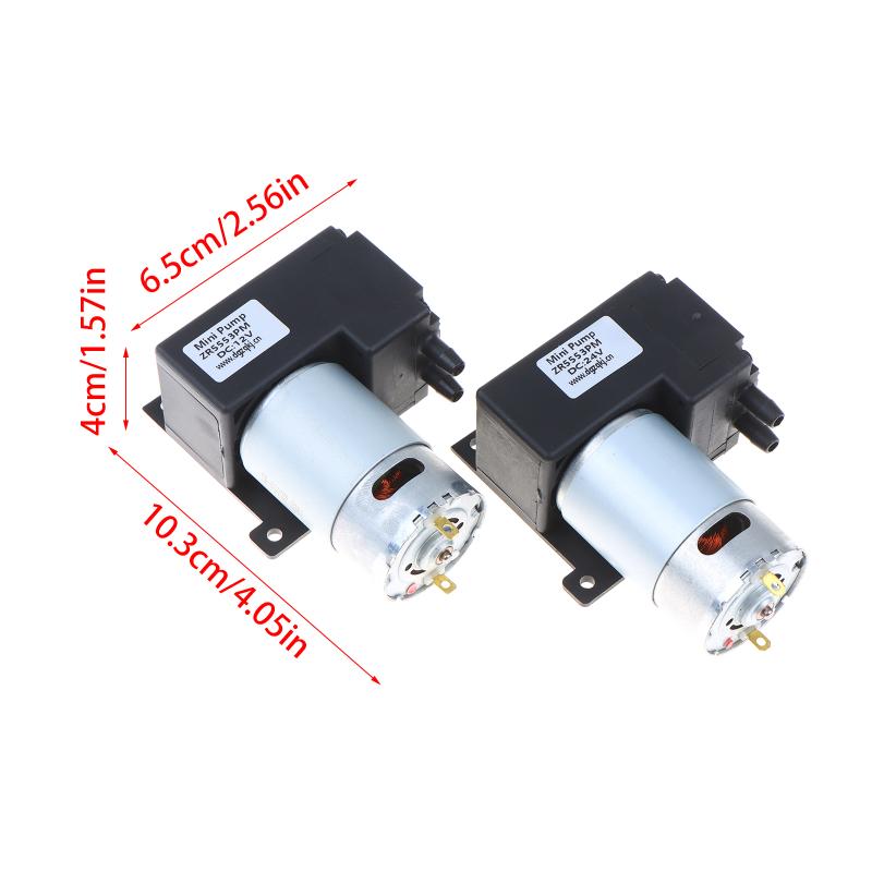 Dc12V 24V 10W Small Oilless Vacuum Pump Negative Pressure Suction Diaphragm Pump 12L/Min Pump Vacuum Pump Oilless Pump
