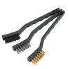 3 Pcs Cleaning Brush 3D Printer Dust Rust Cleaning Brass Steel Nylon Brush for Nozzle Hot Bed