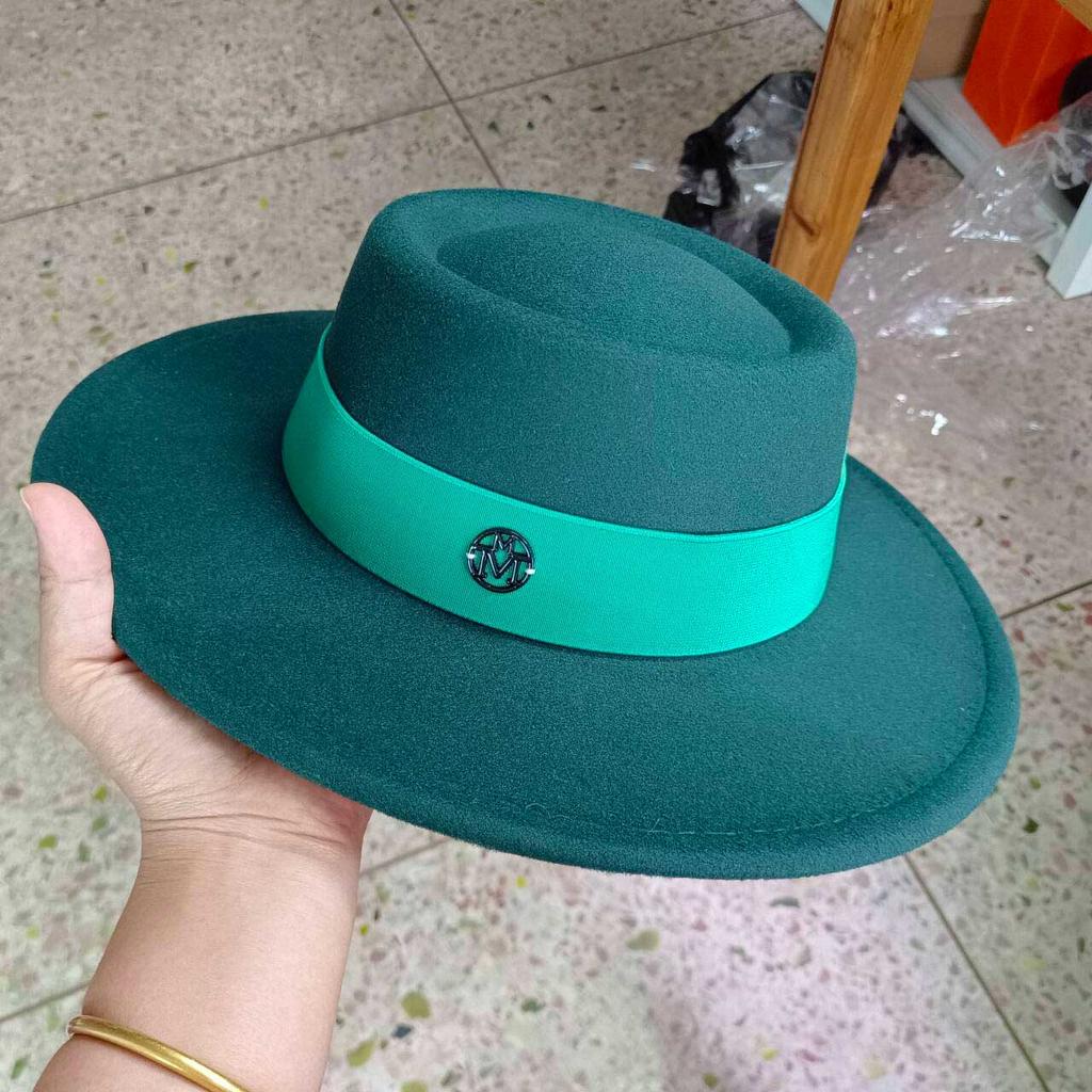 Fedora Autumn And Winter Hat Letter Accessories French Retro Punk Men And Women Wide Brim Hat Gorras Hats For Man