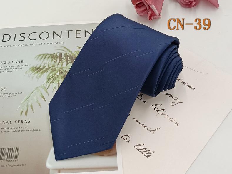 Herren Formell 8cm Schwarz Gestreifte Krawatte, Polyester-Seide, Jacquard Garngefärbt, Handgestrickt.