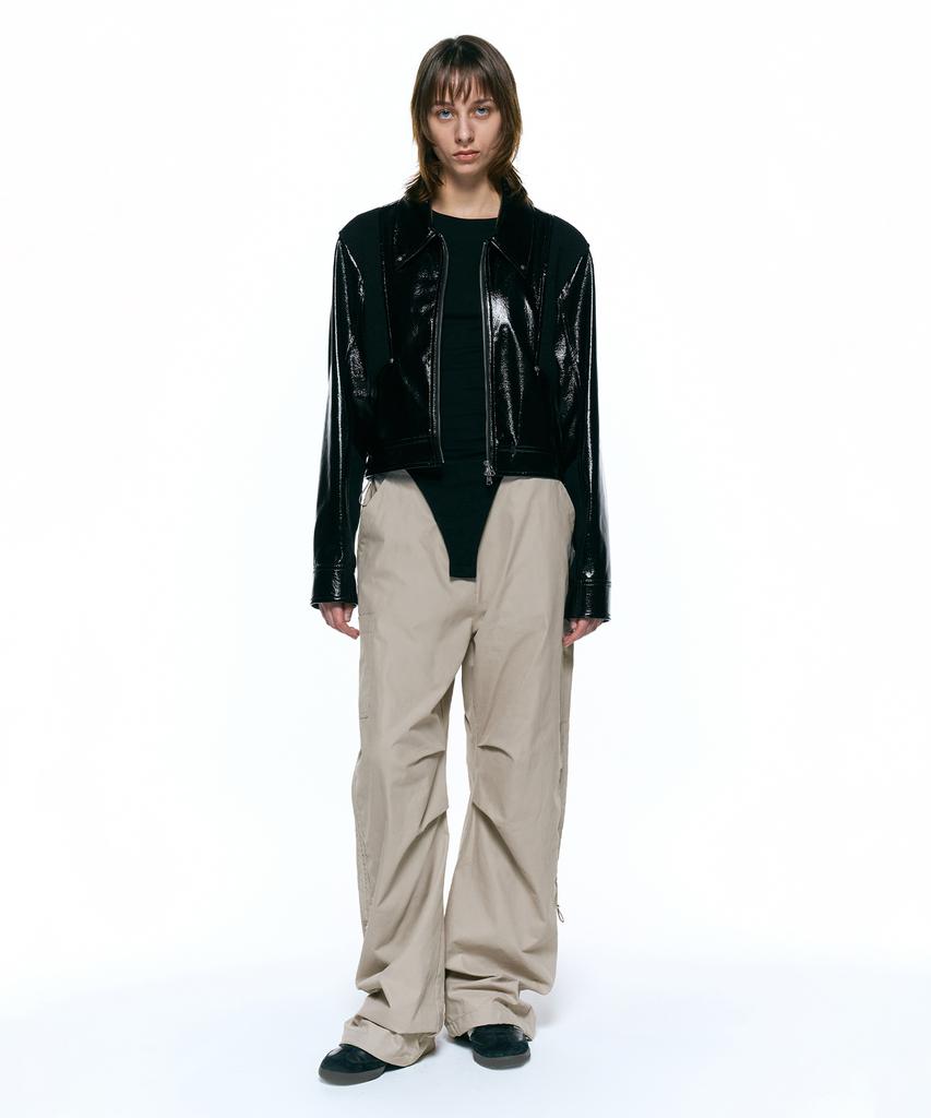 INSILENCE WOMEN Parachute Cargo Pants Beige