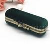 Creative Velvet Antique Bronze Clasp Lipstick Box with Mirror - Single Lipstick Storage and Gift Box