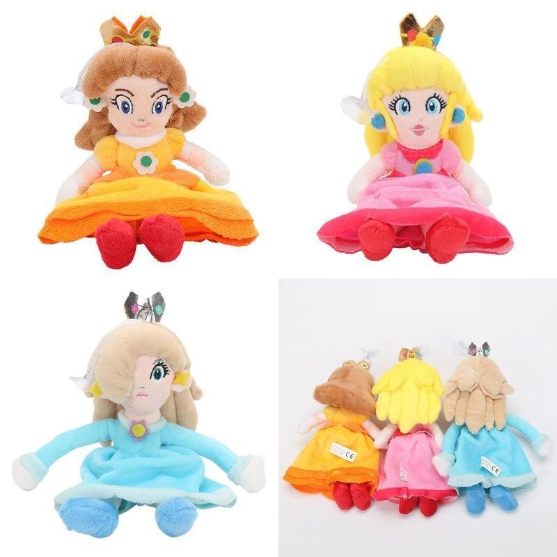 Entzückendes neues Super Mario Bros. Prinzessin Peach Daisy Rosalina Plüschpuppe Stofftier 8 Zoll