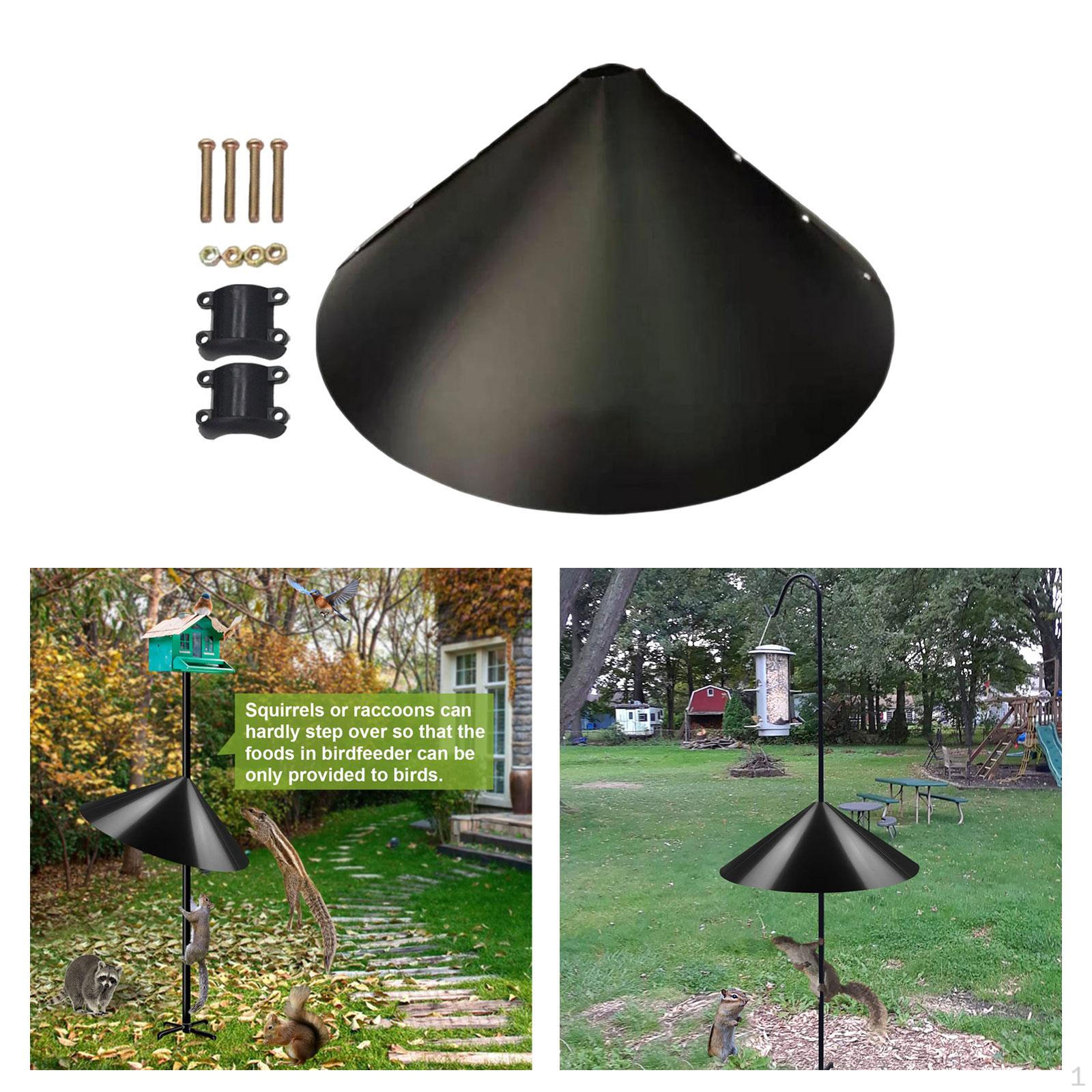 Bird Feeder Squirrelproof Baffle Anti Rust Squirrel Wrap Guard Around Rod 19 inch