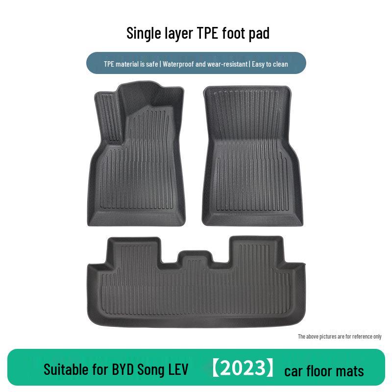 3-Piece TPE Car Floor Mats for 2023 BYD Song L EV, Original Mold