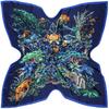 Silk Scarf Women Large Shawl Plant Jungle Tiger Elephant Stoles Square Bandana Luxury Kerchief Hijab Scarf Female Foulards 130CM