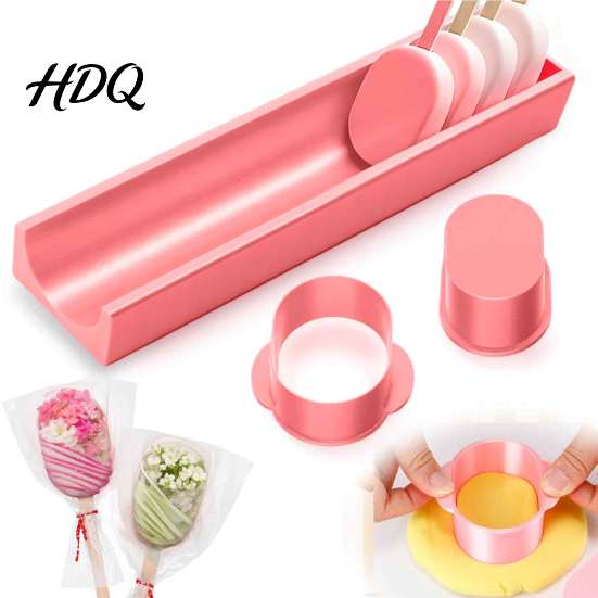 Cookie And Fudge Molds Cake Pop Mold Set DIY Oval Shape Baking Molds Durable Birthday Party Dessert Tools PLA for Parties Weddings Pastry Making Kit