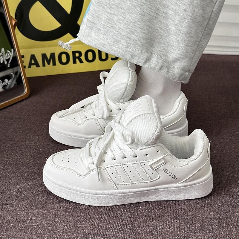 

Skate Sneakers Man s New Man Skateboard Bread Shoes Retro National Trend Sport Shoe Wind Board Women Sneaker College Couple 35 белый