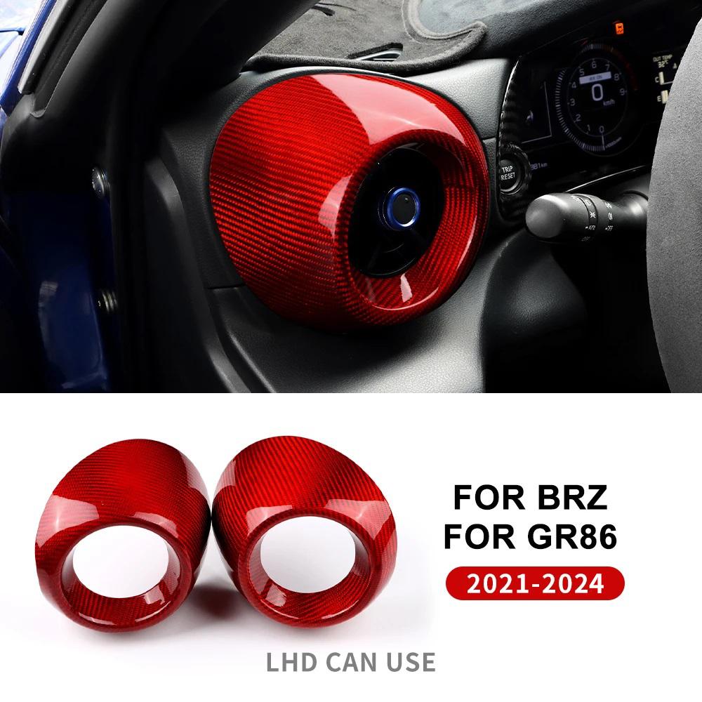

Real Hard Carbon Fiber Cover For Subaru BRZ Toyota GR86 2025 2025 2025 2025 LHD Sticker Accessories Car Air Conditioner Outlet For LHD красный