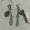 Light Luxury, Creative Heart-shaped Pendant, Hollow Mesh Bag Charm, Lipstick Holder, Fashionable and High-end, Versatile and Unique Pendant