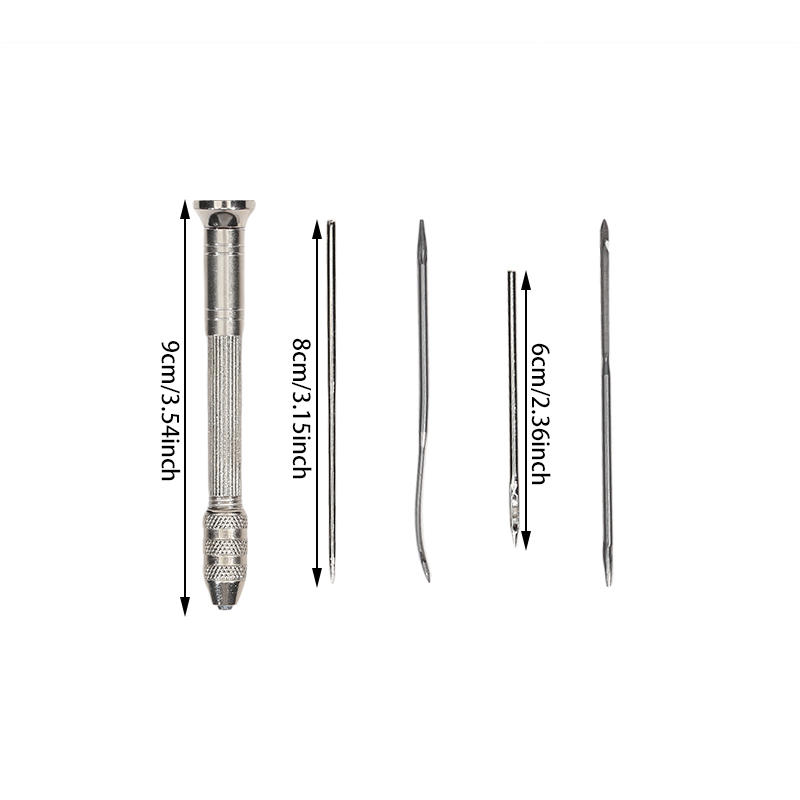 

Silver Multifunctional Cone Needle For Shoe Repair Hook Needle For Shoe Repair Hook Cone For Shoe Sole Crochet Hook