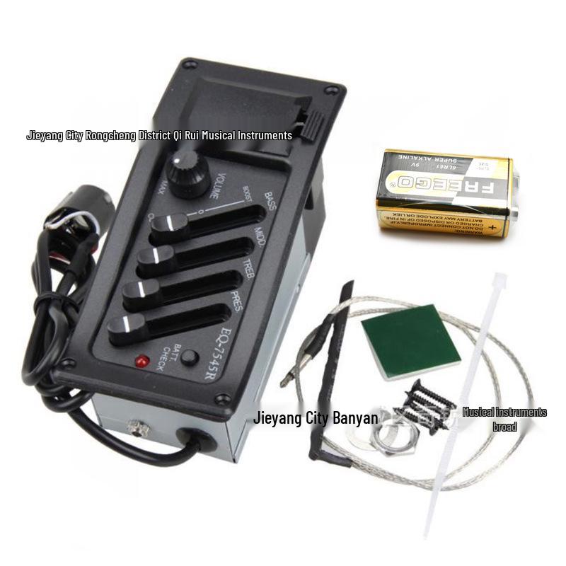 Folk Acoustic Guitar EQ-7545R Pickup Equalizer Amplifier Accessory