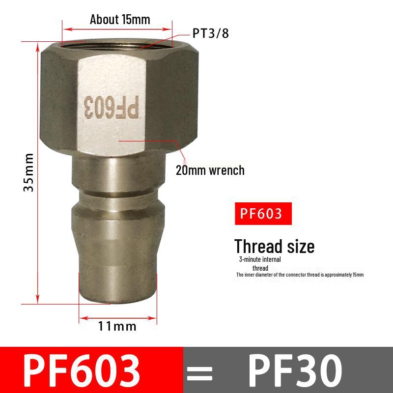 C-Type Pneumatic Quick Connector for Air Compressors and Oxygen Hoses