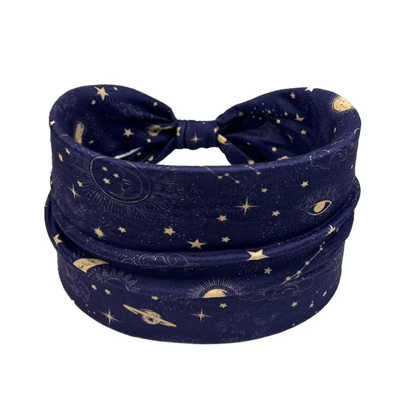 Bohemia Women Headpiece Stretch Turban Hair Accessories Headwear Yoga Run Bandage Hair Bands Headbands Headwrap Wide Headwrap