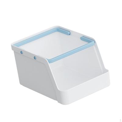 Organizer Compact Bin Multifunctional Stackable with Handle Storage Box Pen Holder for Office Home