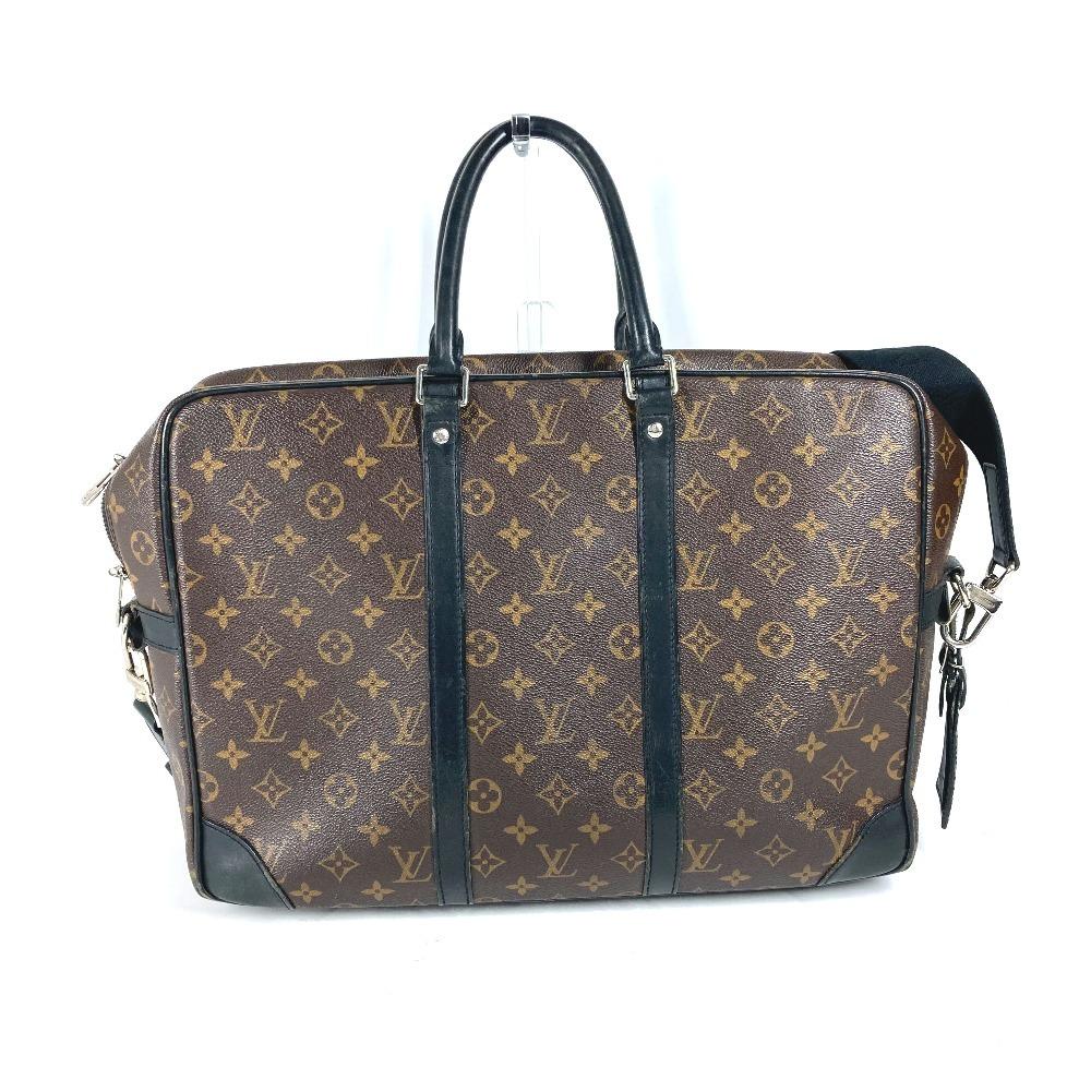 Louis Vuitton M40224 MonogramMacassar Porto Document Voyage GM PDV 2WAY Hand Bag