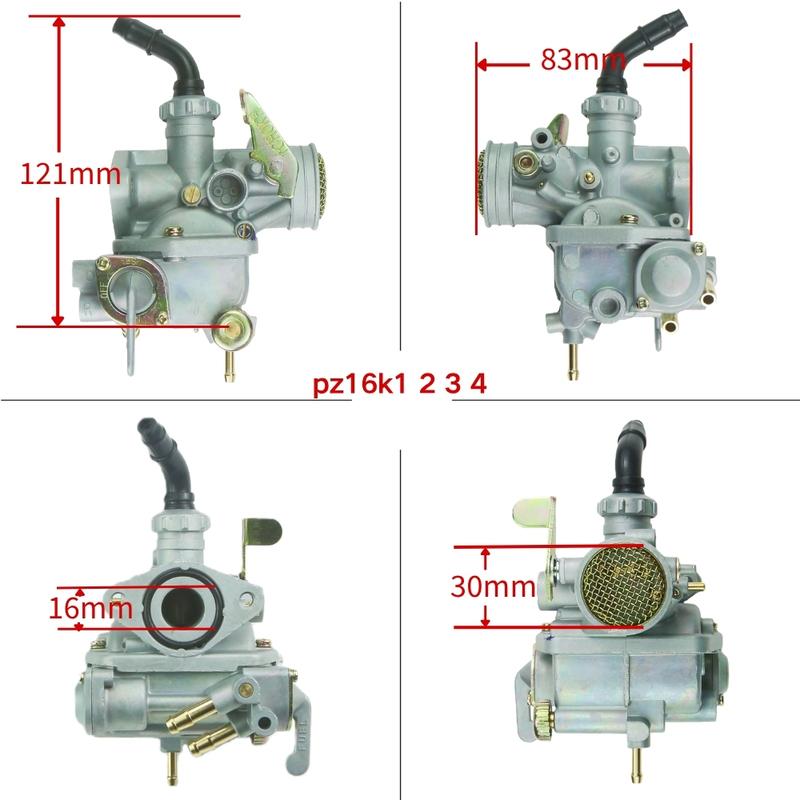 PZ16K Carburetor For Honda Dax ST50 ST70 CT70 K1 K2 K3 K4 1984 1985 1986 1993 1994 Bike Carb With Fuel Line