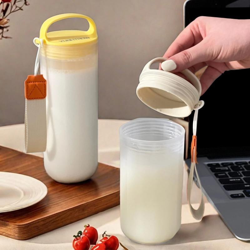 1Pcs Portable Plastic Water Bottle with Handle Leak Proof Heat Resistant Tumbler Travel Sport Drinking Cup for Kids Students