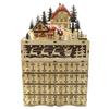 Kreativní 24denní vánoční adventní kalendář Dřevěná dekorace vesnické scény