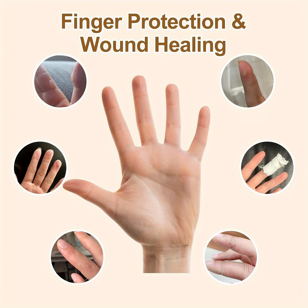 Finger Sleeves 8pcs Gel Thumb Finger Tubes for Golf Basketball Golf Cracked Finger Painting Working