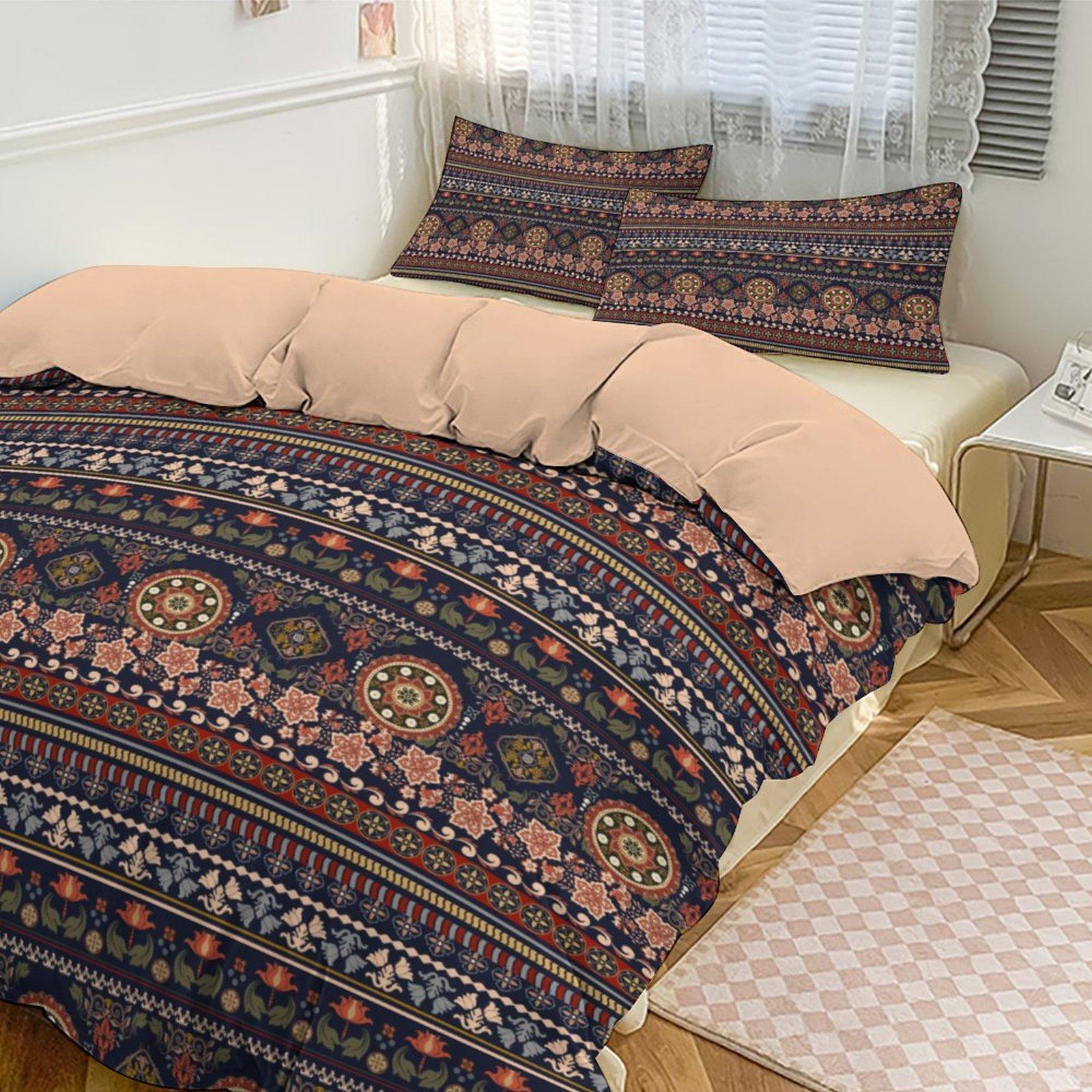 

Boho Style Thickened Bedding Set - Exotic Art Design 1 Duvet + 2 Pillowcases (No Pillow) Twin