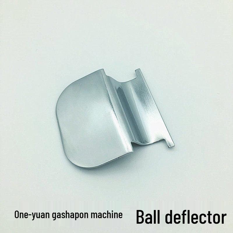 Gashapon Machine Parts: Top Cover Lock, Coin Box Lock, Ball Dispenser, Lever, Coin Acceptor Bracket, Gear, and Token Game Coin.