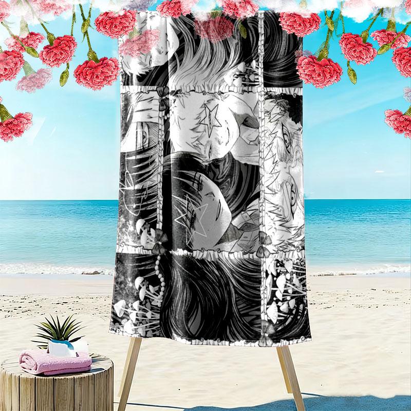 The Summer Hikaru Died Print Beach Towel, Large Soft Quick Dry Towel for Beach Camping Swimming