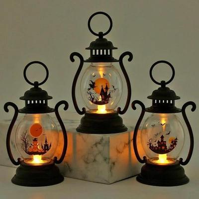 1 Stück Retro-Lampe Weihnachten Halloween Laterne Heimdekoration Festliche Party Anhänger Zubehör Halloween Für Zuhause