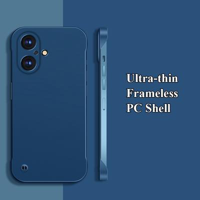 Ultra-thin Frameless Matte Anti-fingerprint PC Case For Apple iPhone 16 Pro Max Plus Shockproof Back Cover Shell