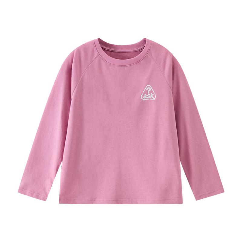 ASK JUNIOR Kids' Fall Reflective Print Raglan Long Sleeve T-Shirt