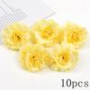 Orange Series Silk Artificial Flowers for DIY Headdress, Clothing Accessories, and Decorative Straw Hat Embellishments.