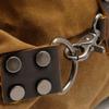 Borsa da Viaggio da Uomo di Grande Capacità, Borsa da Bagaglio a Tracolla in Tela Cerata Impermeabile Stile Europeo e Americano con Pelle Crazy Horse