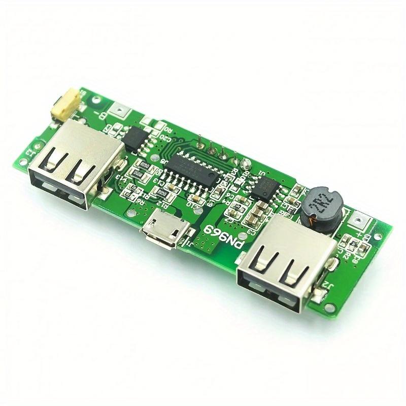 5V 2.4A Micro/Type-C USB 18650 LED Dual USB Mobile Power Bank Charging Module Lithium Battery Charger Board Circuit Protection