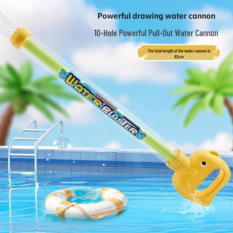 Cross-Border Long-Range Water Cannon Toy: Large Capacity Floating Water Gun for Beach Battles