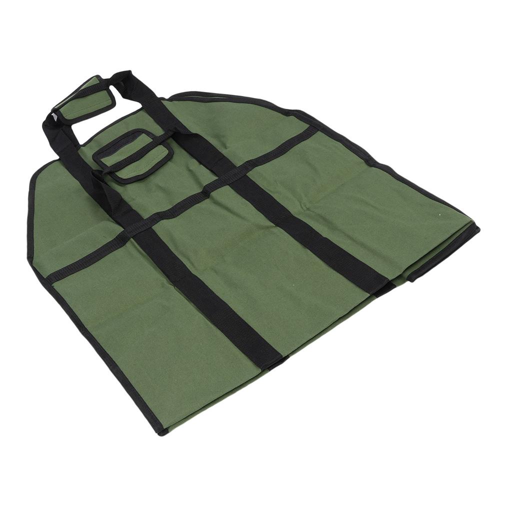 Firewood Bag Carrier Outdoor Wood Carry Storage Holder for Camping Barbecue Charcoal Double Handle Water Proof