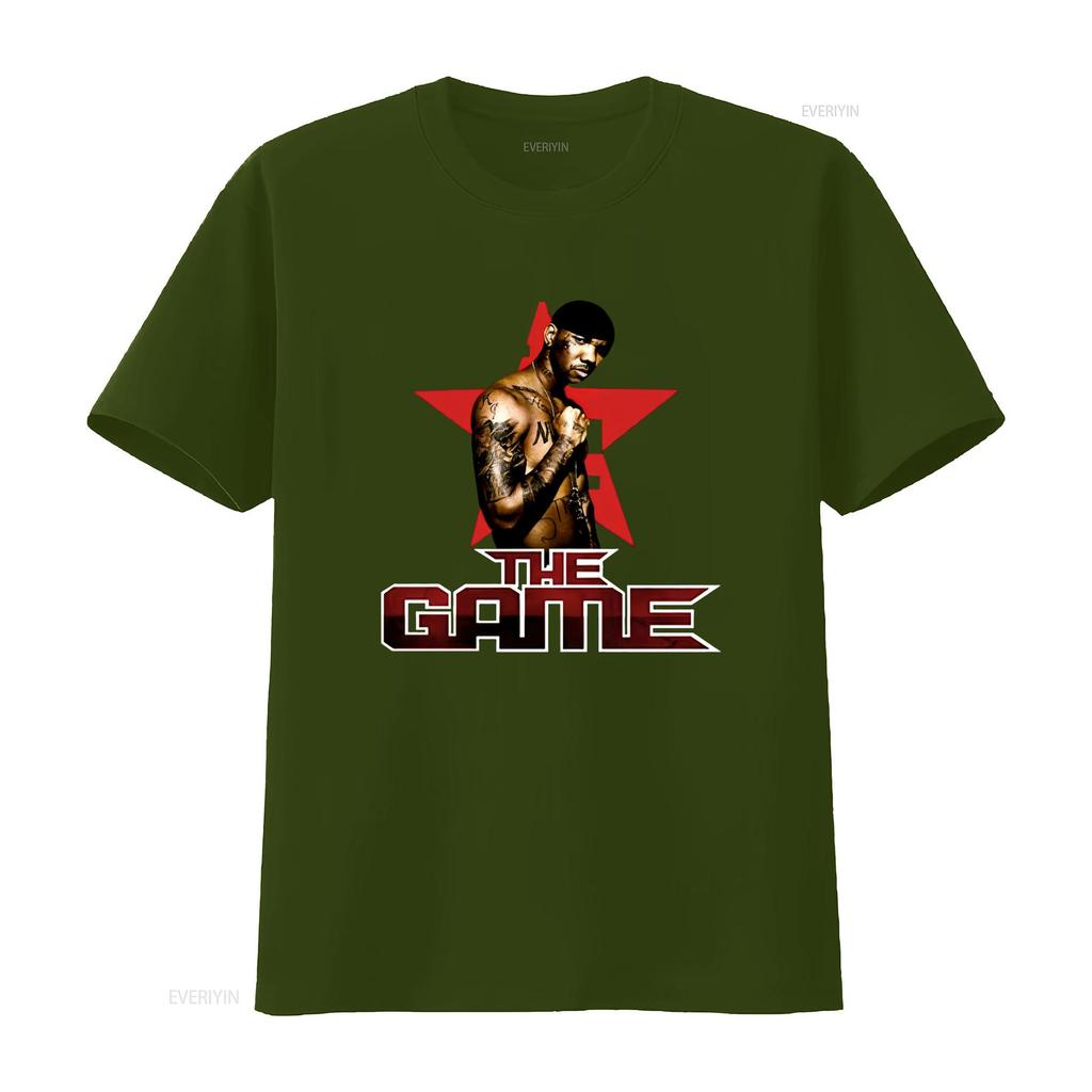 The Game Rapper New Black T Shirt All Sizes S 5xl 3f1555 Vintage Washed Homme Versatile Top For Everyday Wear Comfortable
