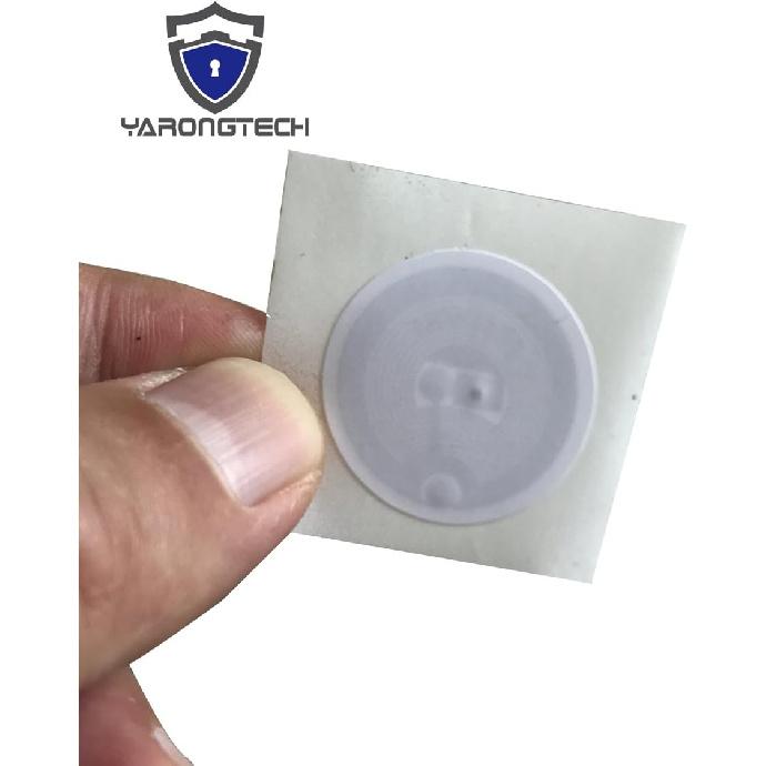 YARONGTECH RFID Sticker tag 13.56mhz Round 25mm Adhesive Back -50pcs