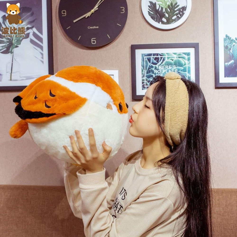 Shimaenaga Plush Simulation Fat Round Sparrow Great Lifelike Stuffed Animal Soft Bird Cute Gift for Kids and 30cm x 40cm Toy, Shimaenaga, & Tit, Doll,