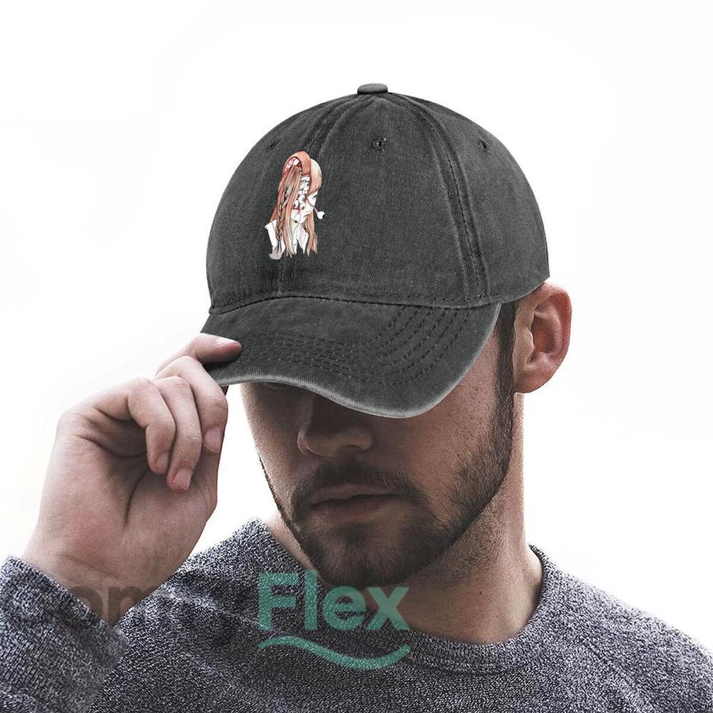 Surreal Girl with Eyes Illustration Fashion Washed Baseball Cap Hat Outdoor Activities